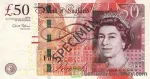 banknote 50 پوند انگلیس