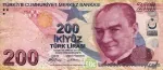 banknote 200 لیر ترکیه
