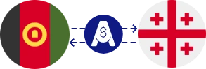 Exchange rate from Afghan Afghani to Georgian Lari