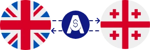 Exchange rate from British Pound to Georgian Lari