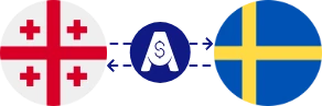 Exchange rate from Georgian Lari to Swedish Krona