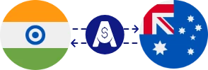 Exchange rate from Indian Rupee to Australian Dollar
