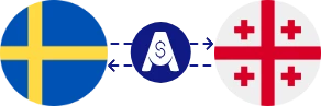 Exchange rate from Swedish Krona to Georgian Lari