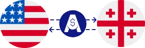 Exchange rate from US Dollar to Georgian Lari